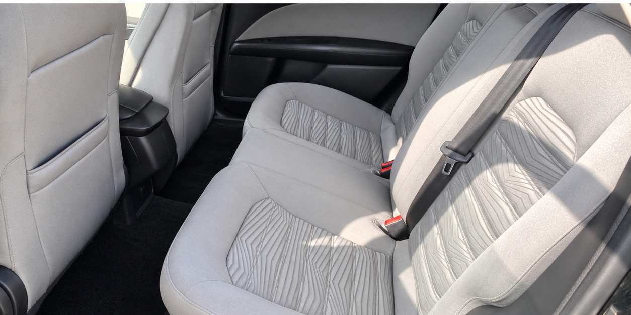 Backseat Deep Clean - after detailing result
